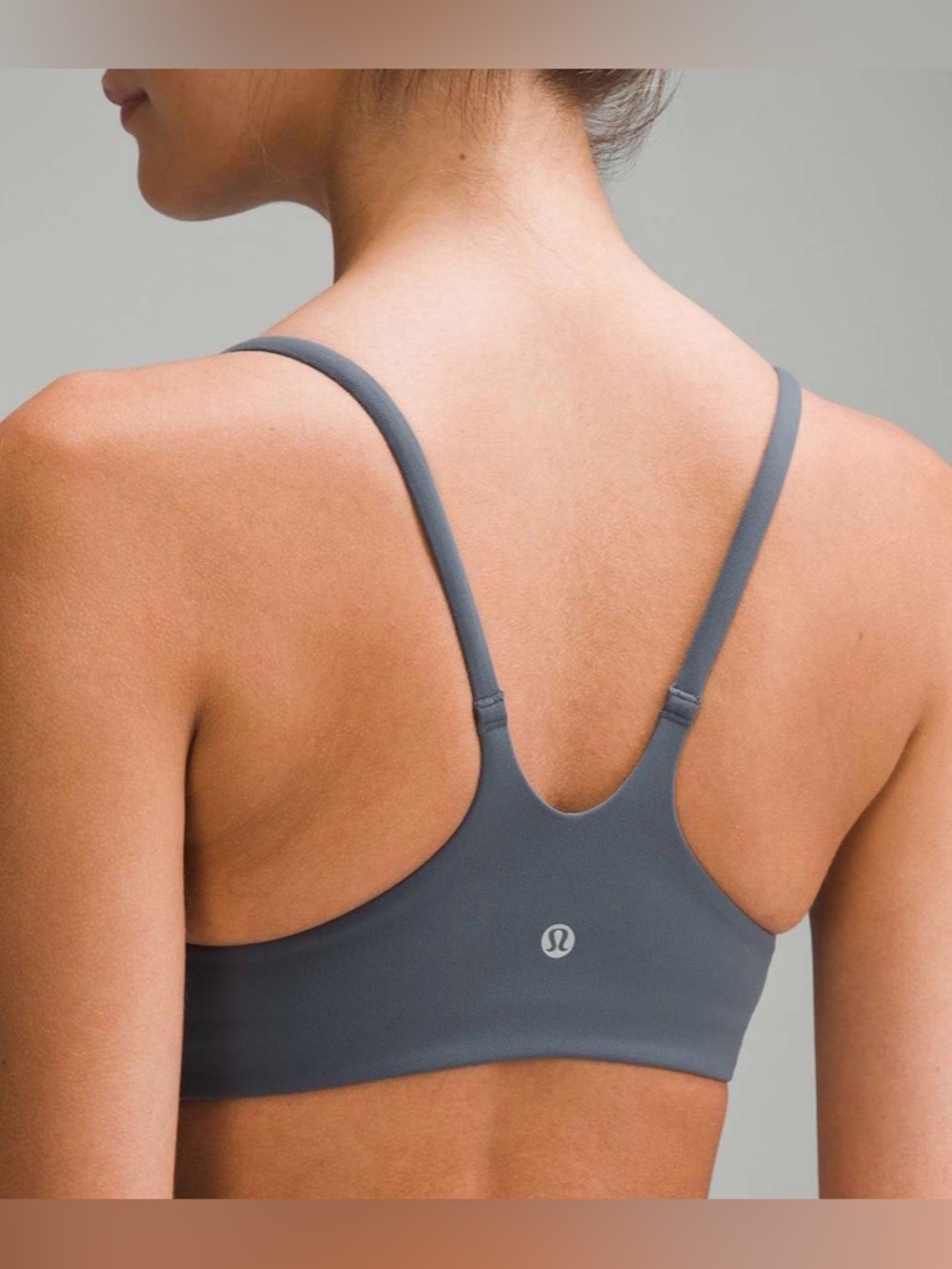 Lululemon Wunder Train Strappy Racer Bra *Light Support, A/B Cup - Oil Grey